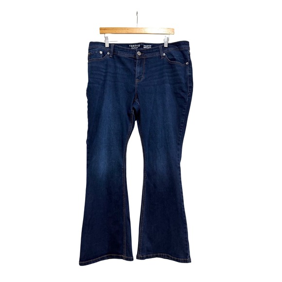 torrid Denim - Torrid Luxe Slim Boot Super Stretch Dark Wash Denim Jeans Womens 16R 18302857